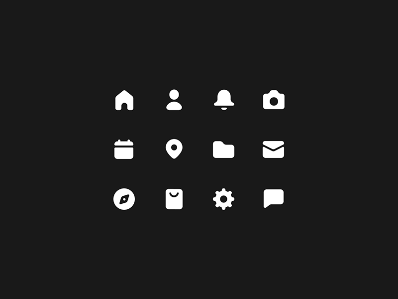 白色icon
