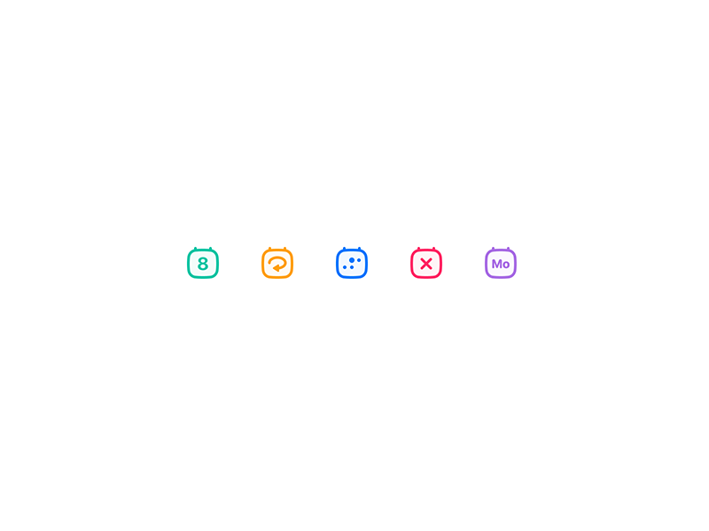 彩色线条icon
