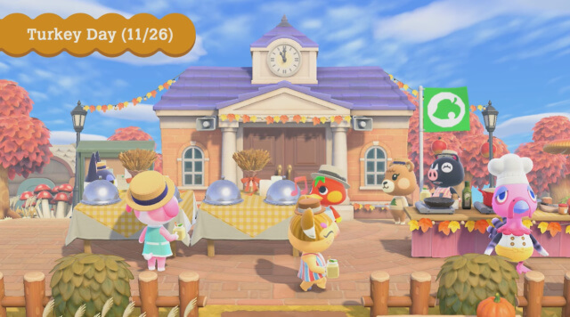 animal crossing rurkey day